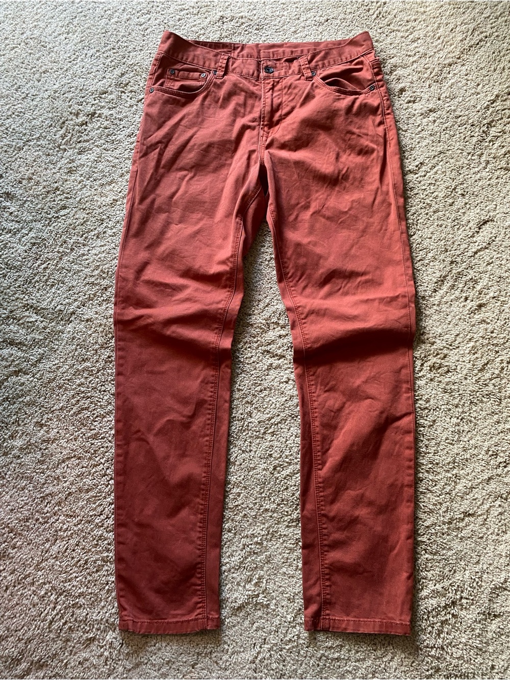 WESC women’s chinos in burnt henna, W30 L32